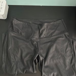 Never worn leather look leggings